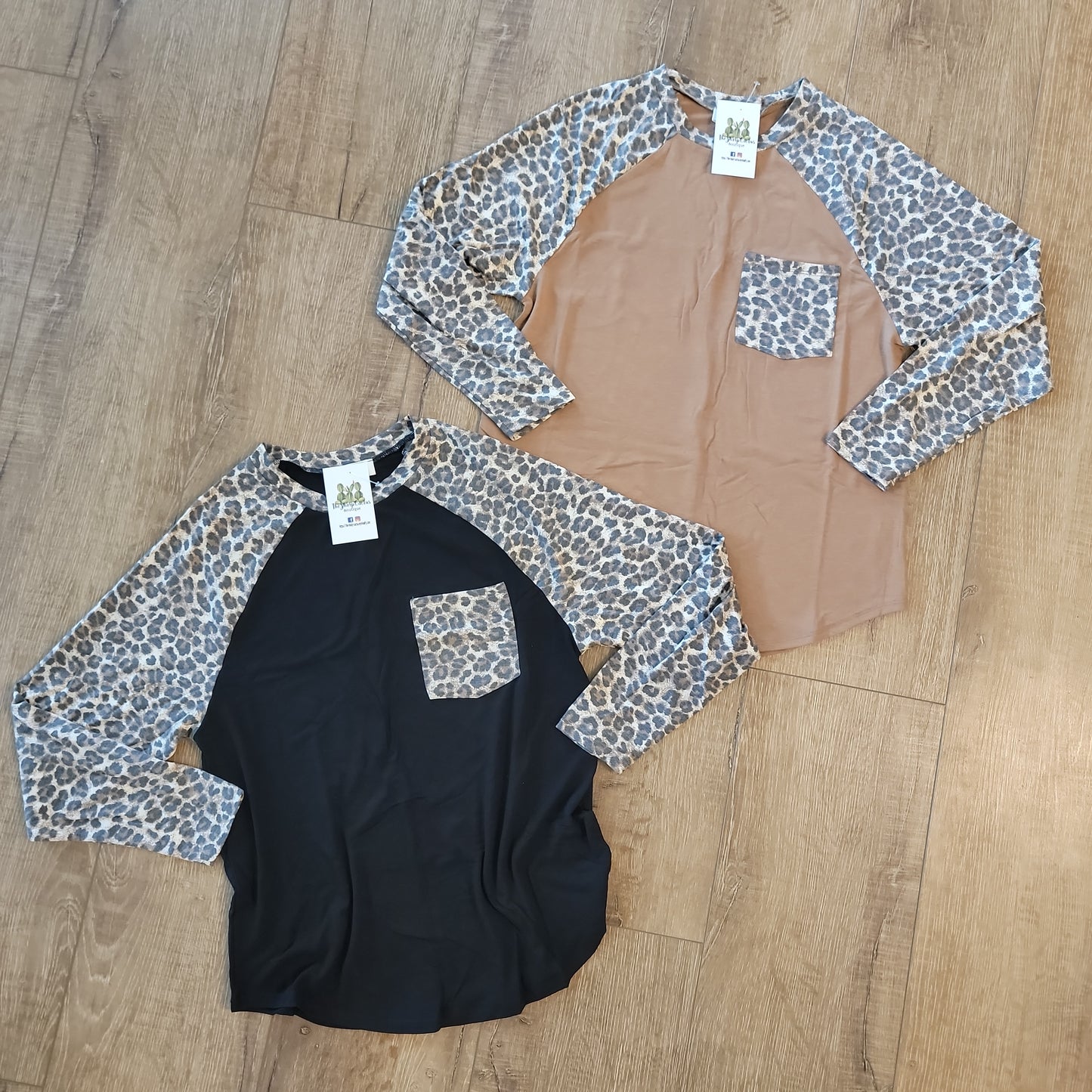 Leopard Sleeve Raglan