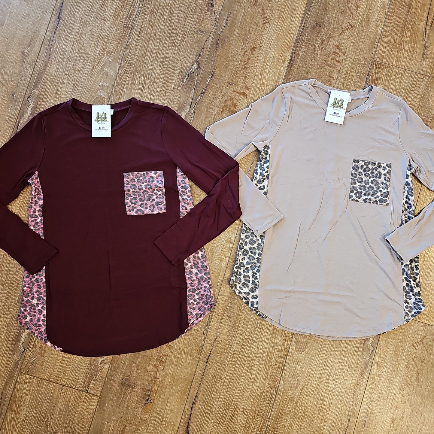 Leopard Pocket Long Sleeve