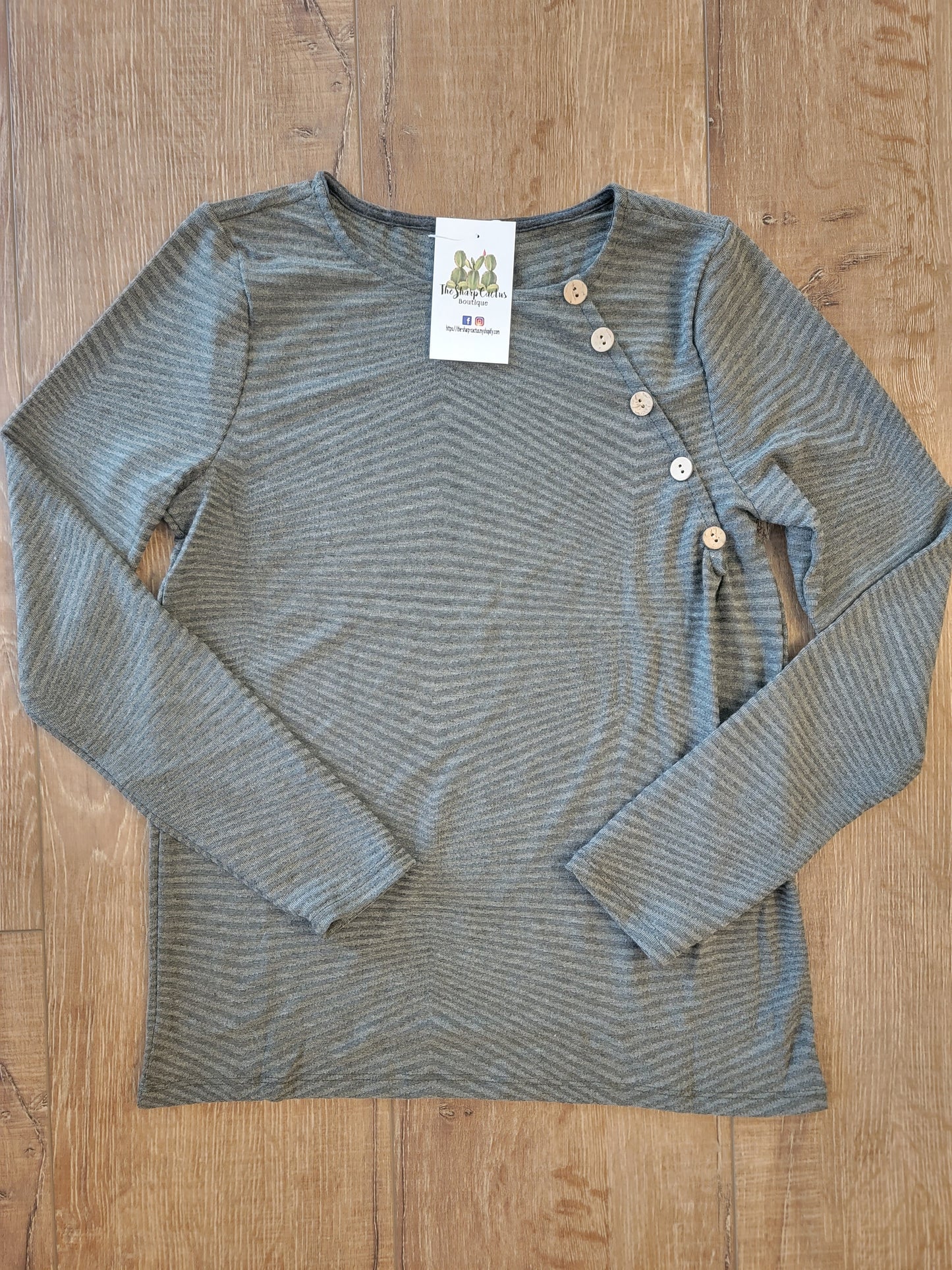 Button Front Long Sleeve