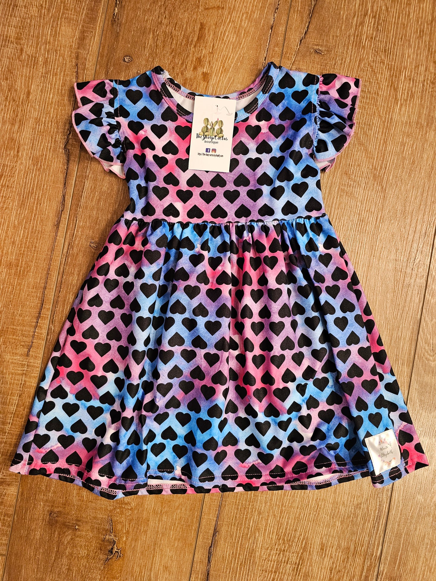 Watercolor Hearts Dress