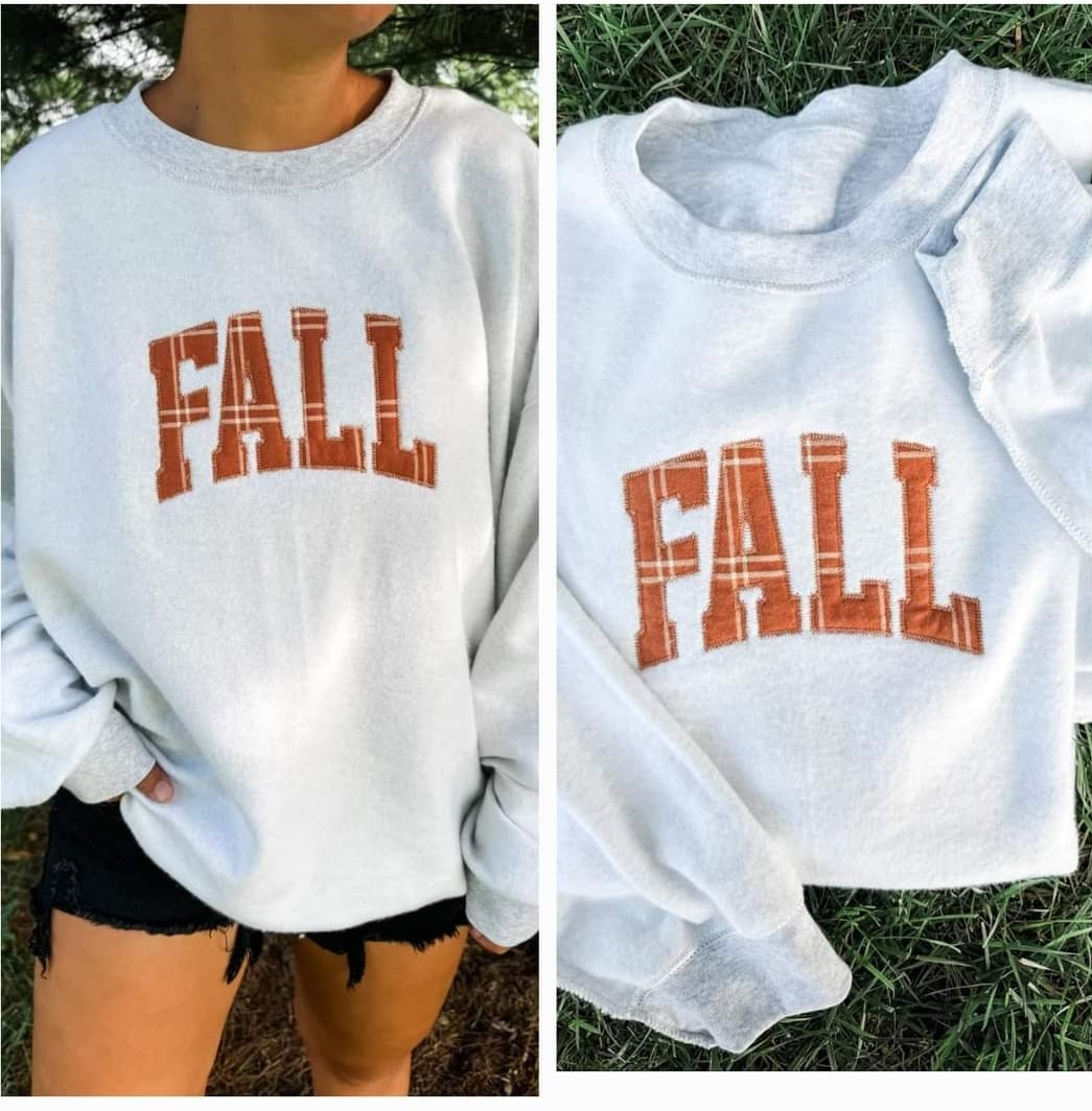 Inside Out FALL Embroidered Crewneck
