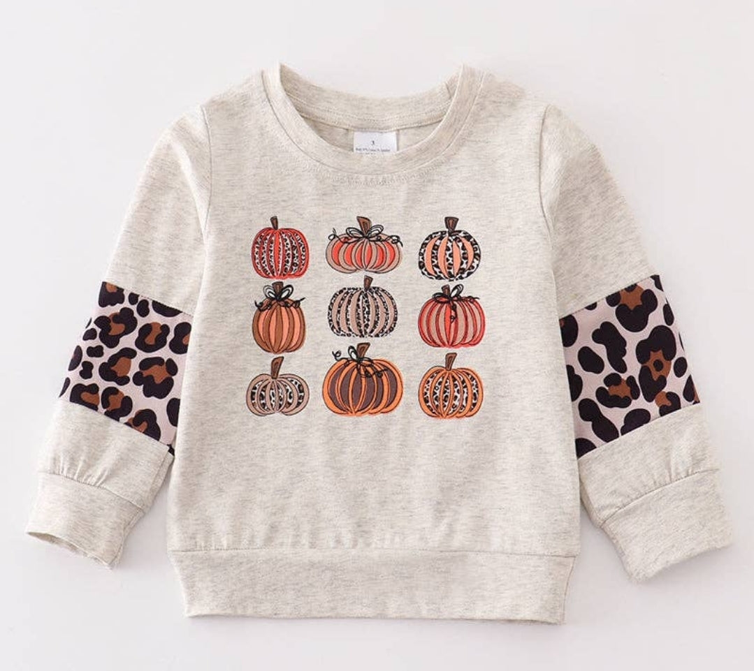 Leopard Pumpkin Crewneck