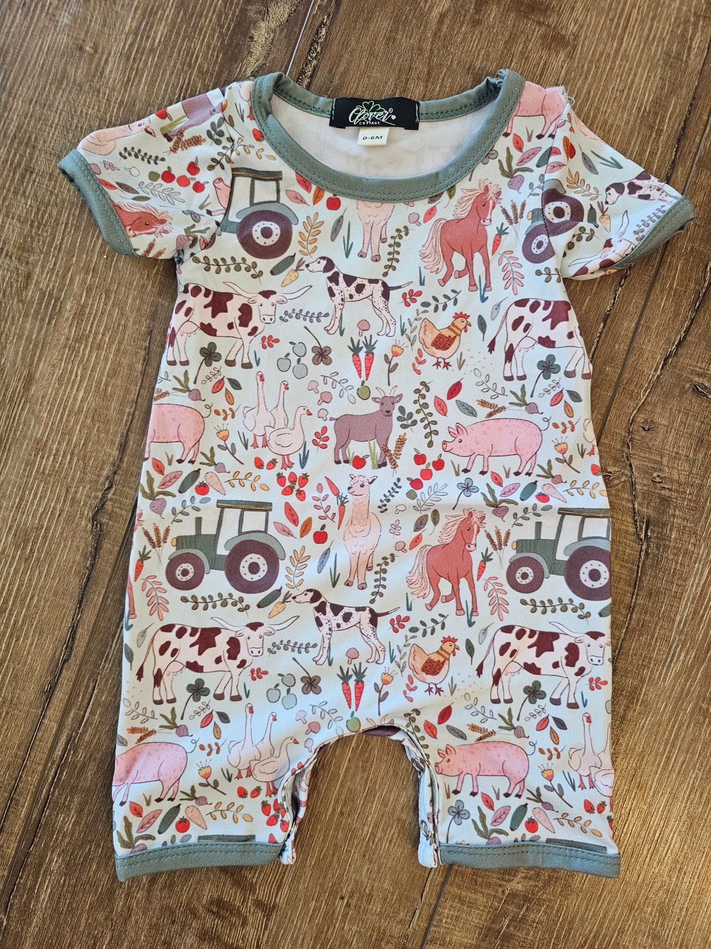 Farm Baby Romper