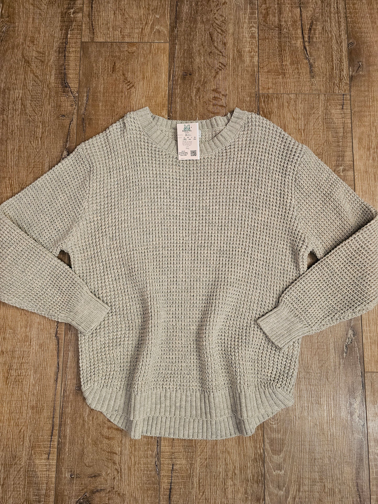 High Low Round Hem Sweater