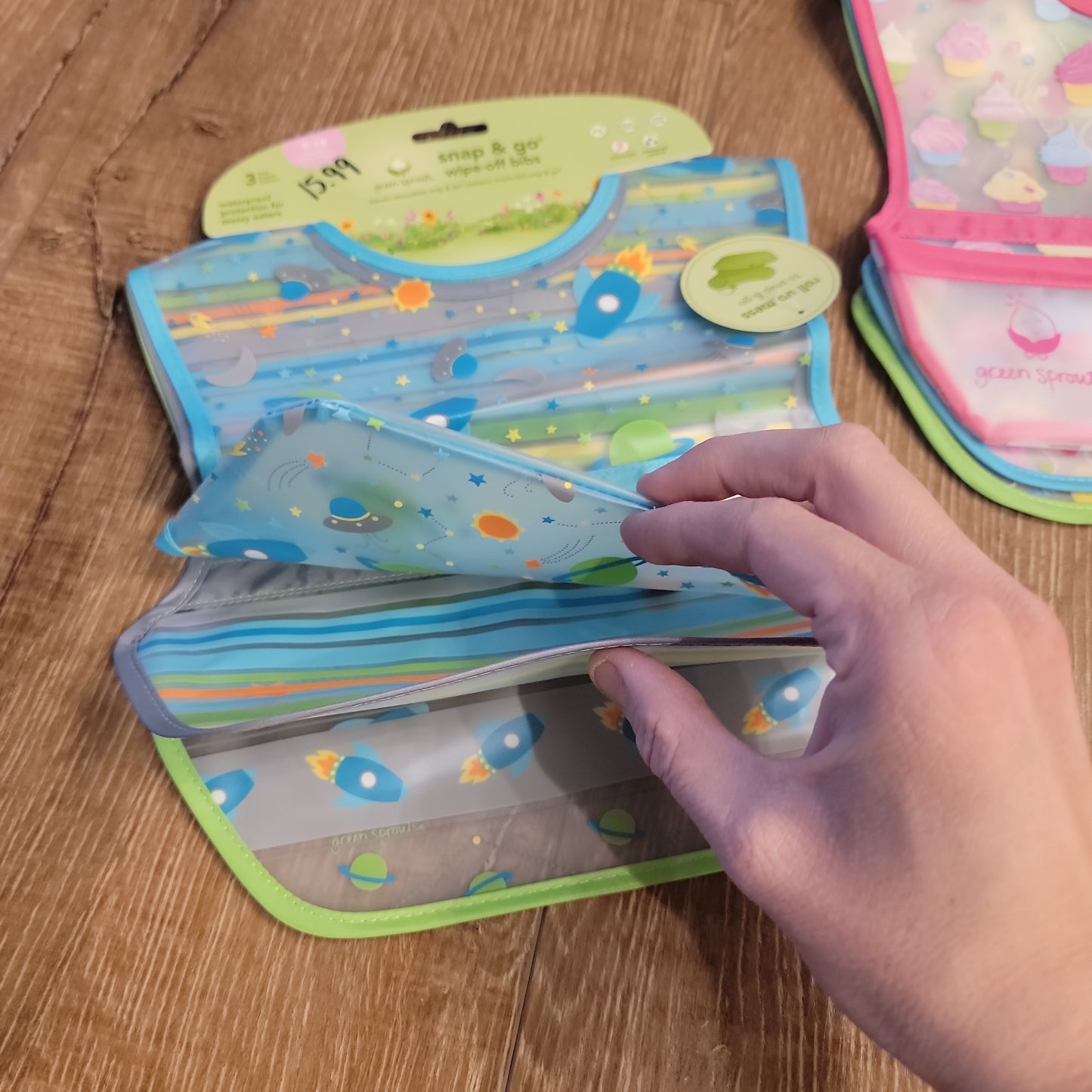 Snap & Go Roll Up Bibs