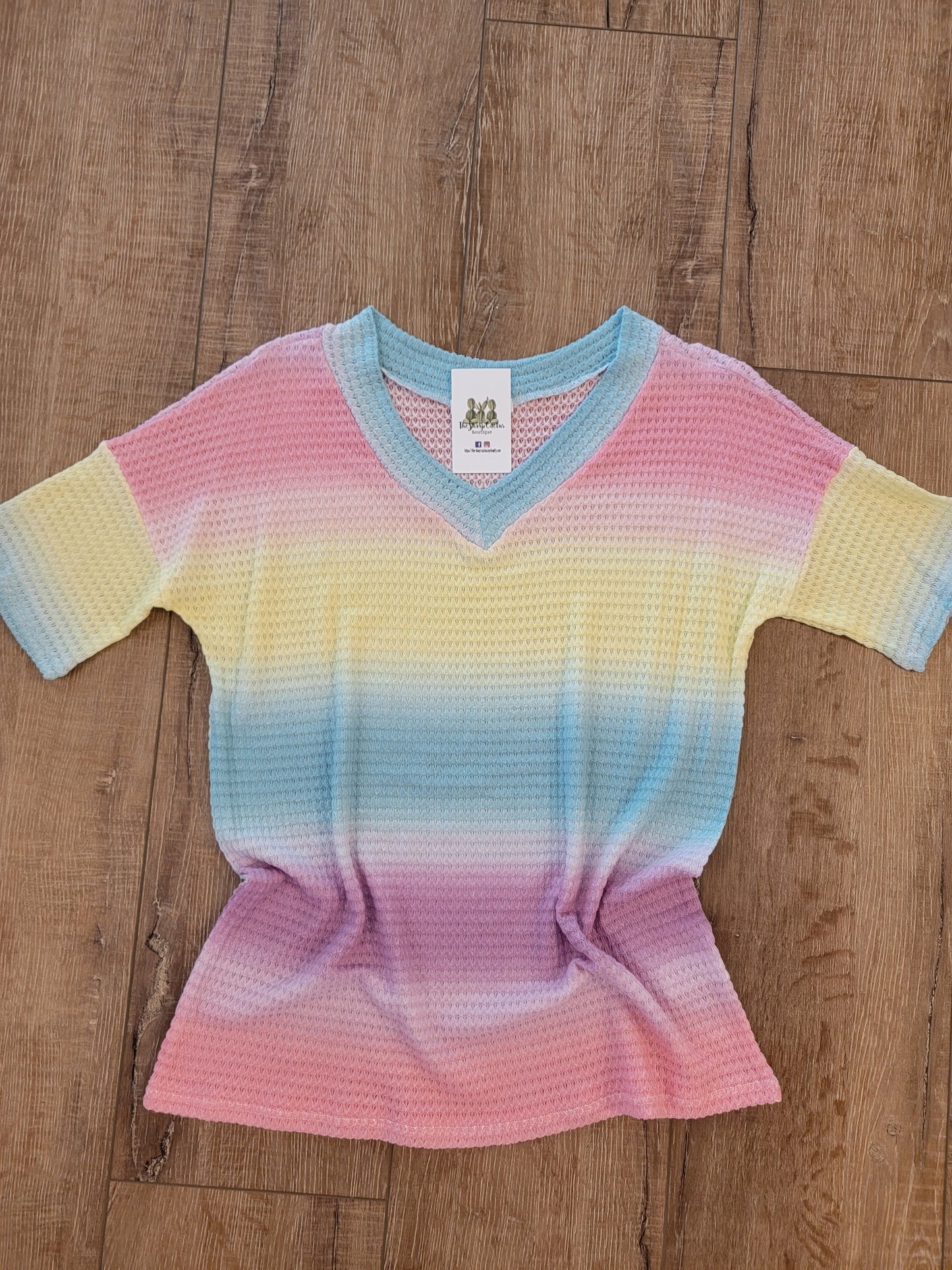Milti Stripe Vneck