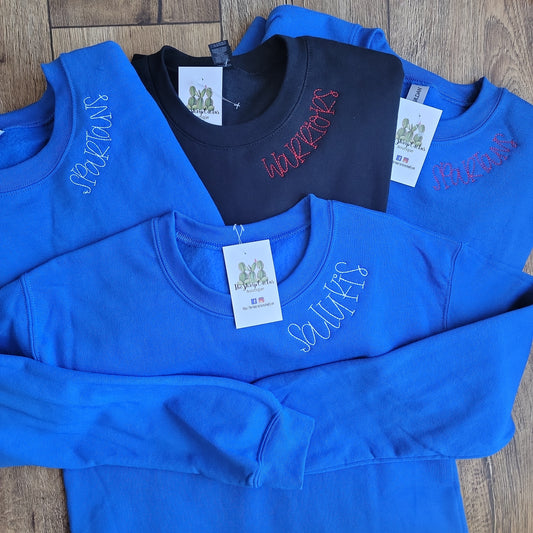 School Mascot Crewnecks (In Stock)