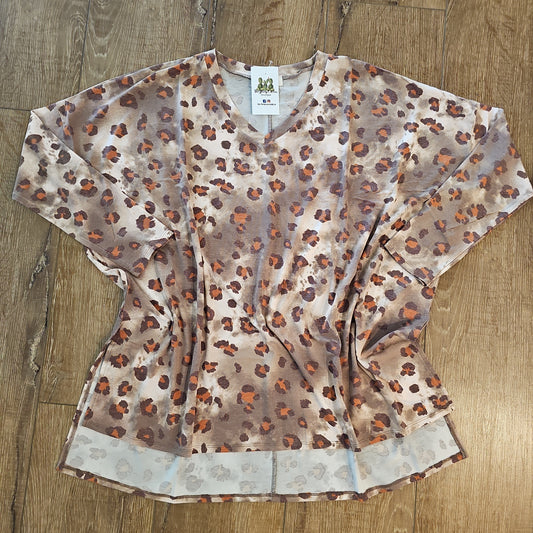 Leopard Long Sleeve Vneck