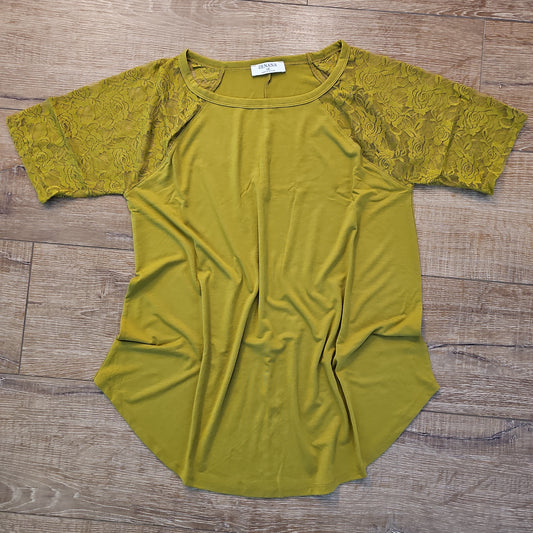 Olive Lace Top