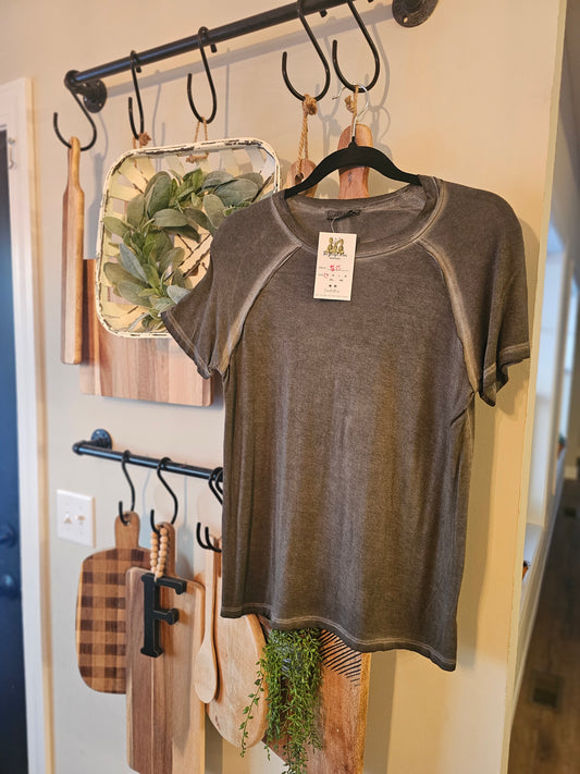 Acid Wash Basic Tee