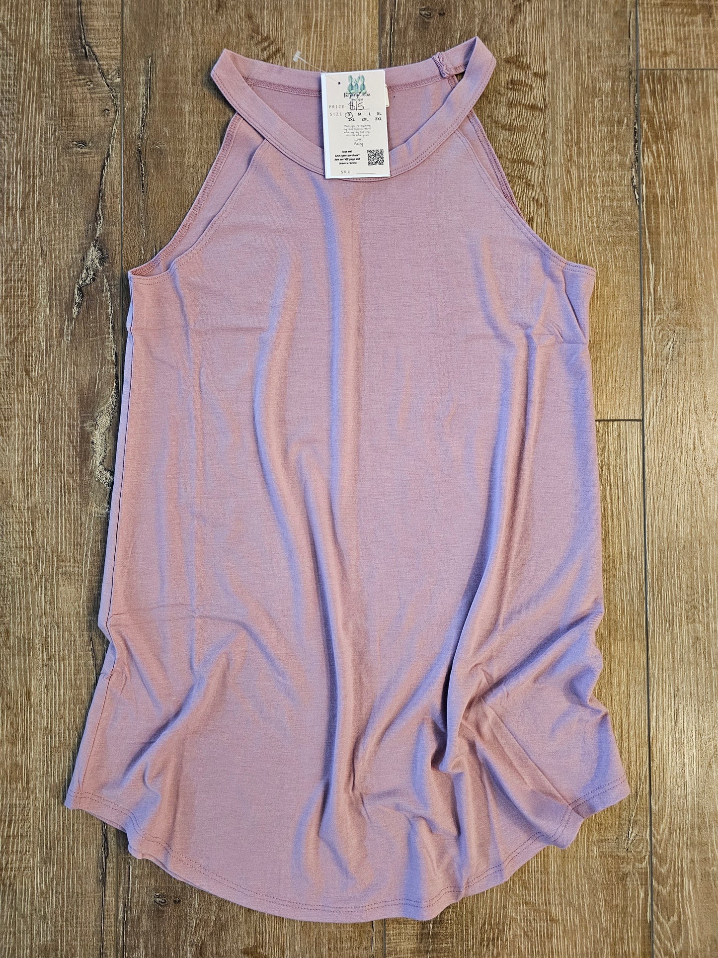 Rose Halter Tank