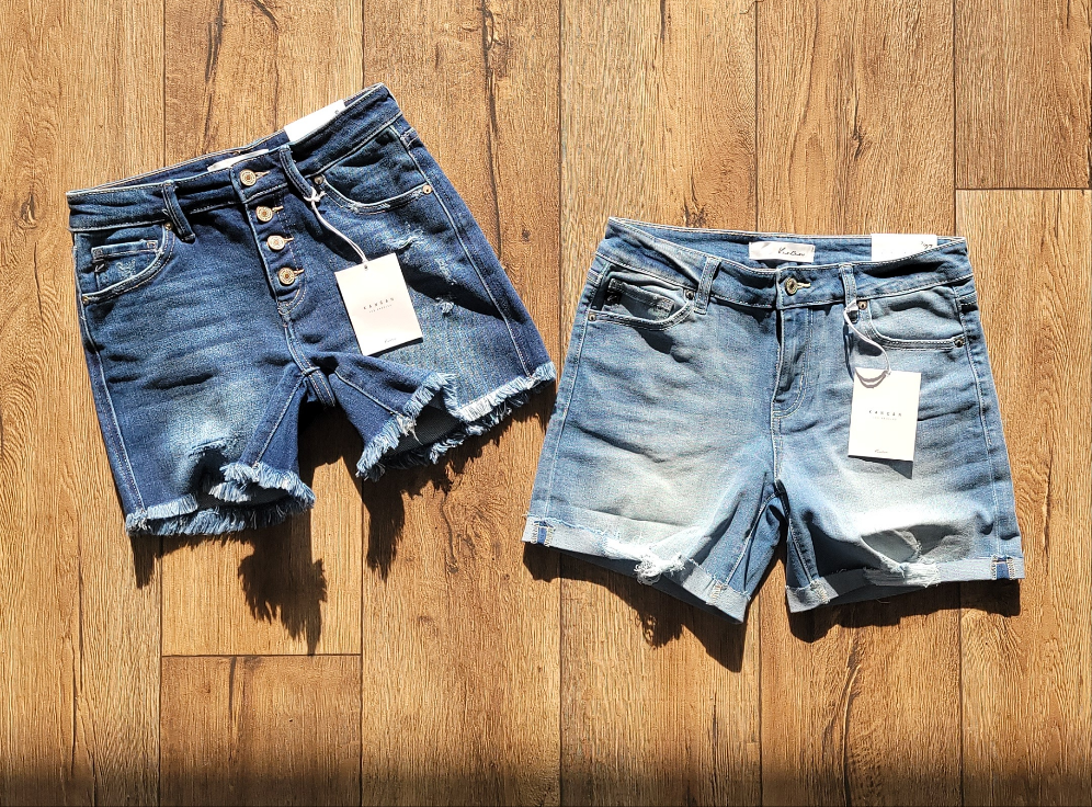 Kan Can Light Wash Shorts