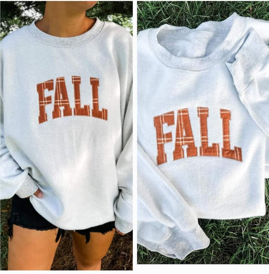 Inside Out FALL Embroidered Crewneck