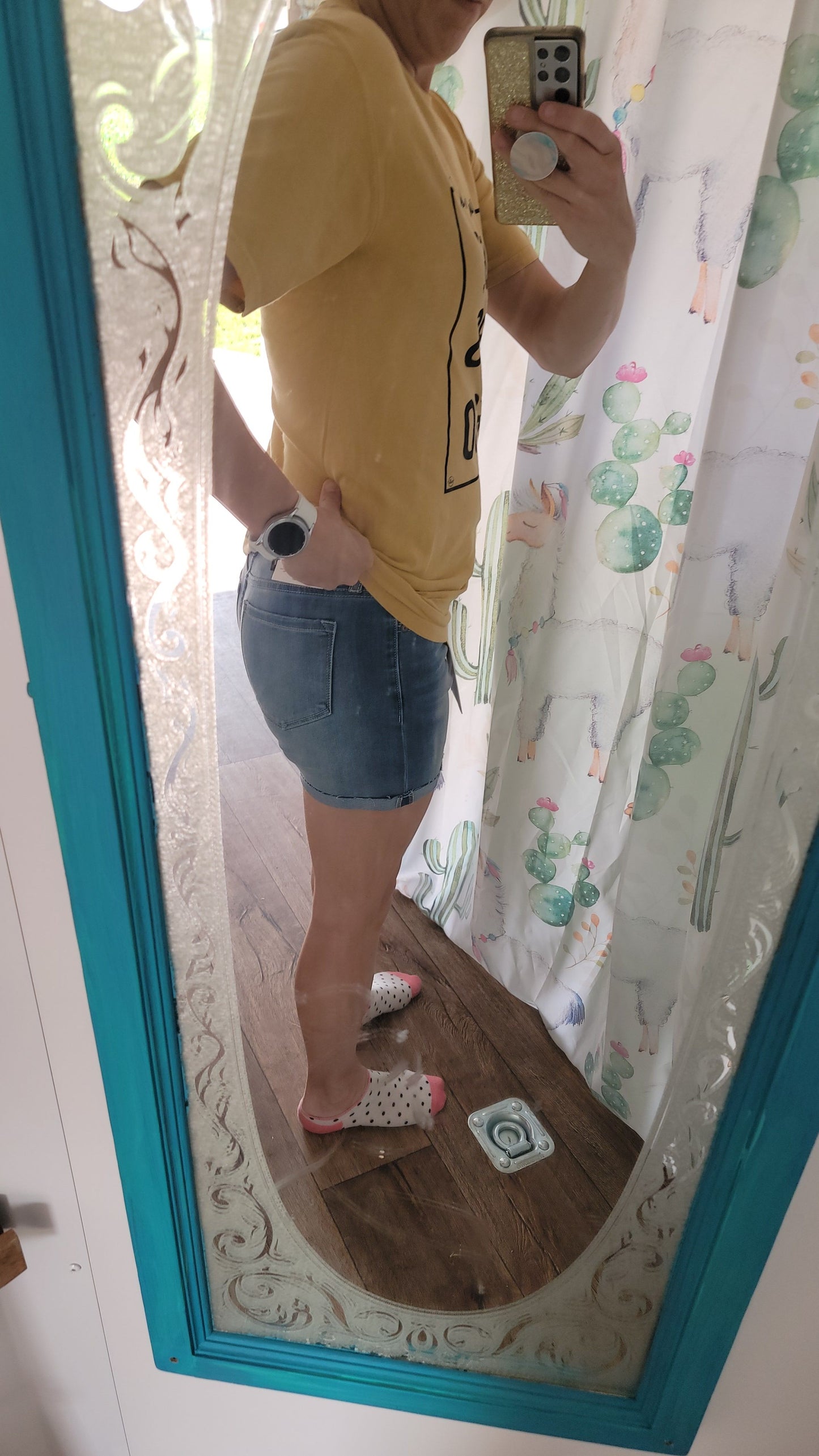 Kan Can Light Wash Shorts