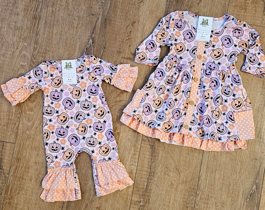 Jack O Lantern Romper/Dress