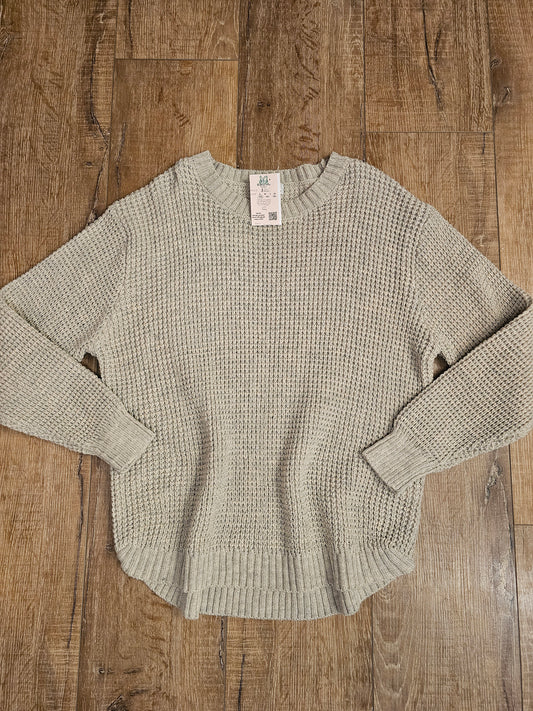 High Low Round Hem Sweater